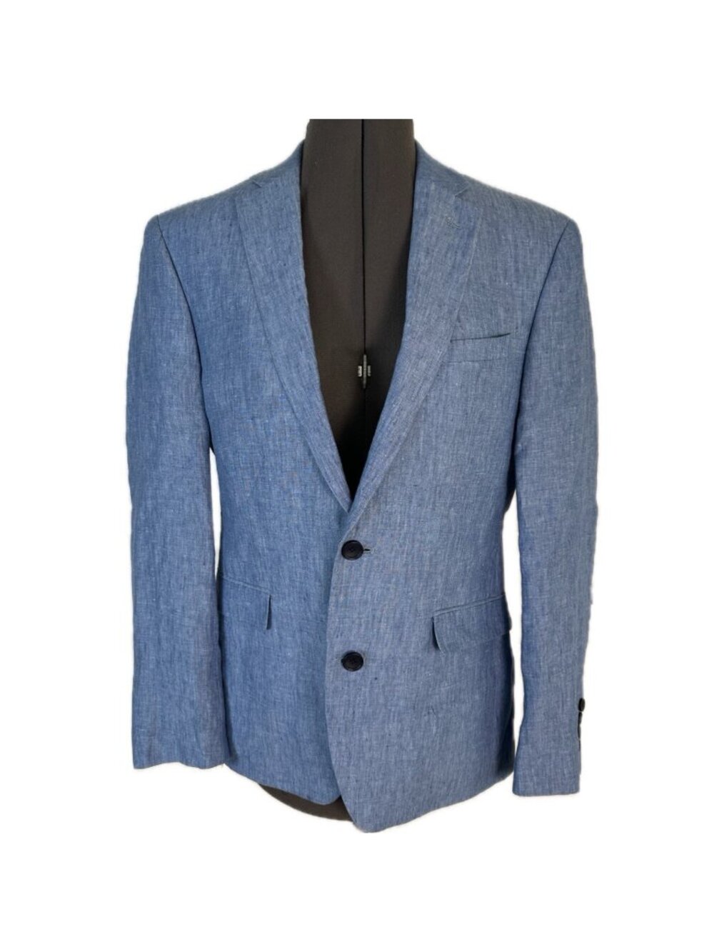 Bar Ill Men's Light Blue Linen Sport Coat Blazer Jacket Slim Fit 36S